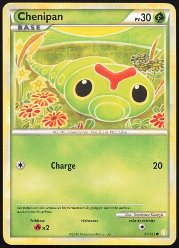 Carte pokémon chenipan - chenipan, 57/123