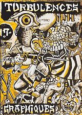 Art brut poster sérigraphie Turbulences graphiques de Bolino Pakito
