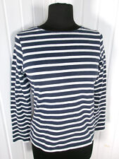 Pull marinière beige rayé  bleu Saint James L'ATELIER XS 34/36  Made in France