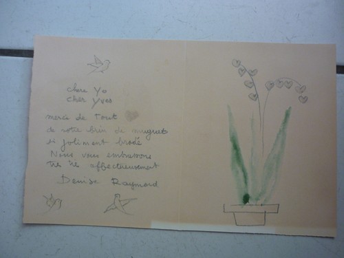 Peynet carte dedicace - carte,