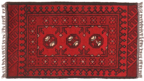 Tapis afghan akche - akche, fait