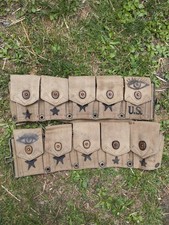 Ceinturon Garand Us WW2 Daté 1942 Original Atypique 