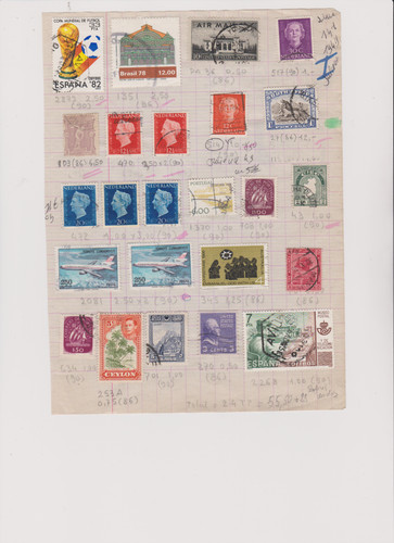 Philatelie lot timbres du - philatelie,