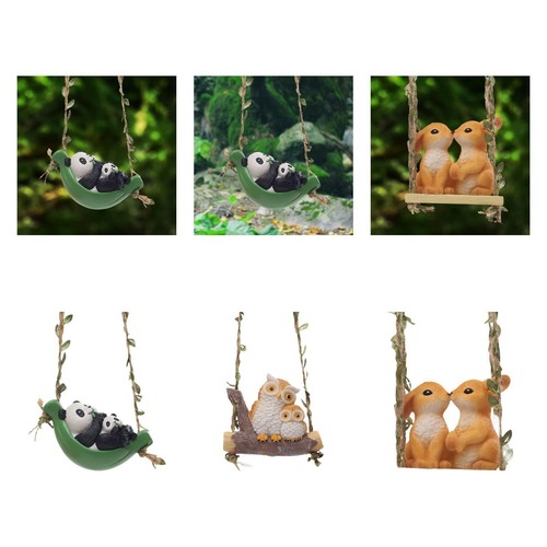 Swing animal garden statue - swing,