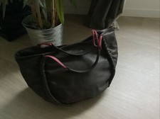 Sac à main BRONTIBAY cuir marron/rose bon état 