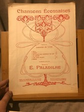 Emile Paladilhe Fille aux cheveux de lin partition chant piano éditions Heugel 