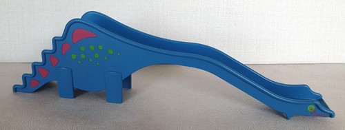 Grand tobogan bleu dinosaure - grand,