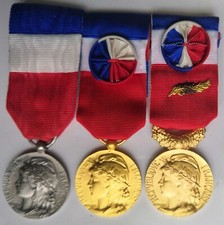 Lot de 3 médailles du