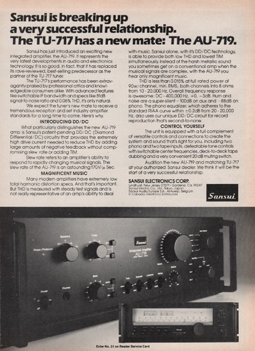 Sansui 719 amplifier - sansui,