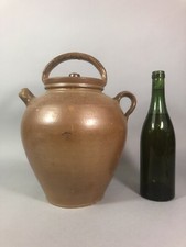 Ancienne grande CHEVRETTE cruche TERRE CUITE VERNISSÉE Sud de la France