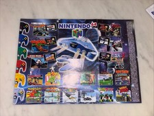 Poster Pub Nintendo Game Boy  Nintendo 64 Très Bon État Recto Verso Version B