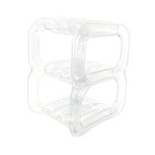 Étagère à chaussures pliable et portable à 3 niveaux en PVC pour