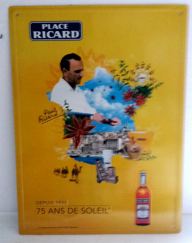 Tole publicitaire ricard 75 - ",