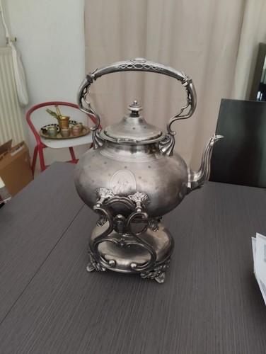 Théière ancienne étain - théière,