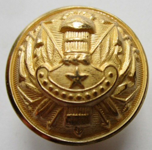 Bouton militaire bombé métal