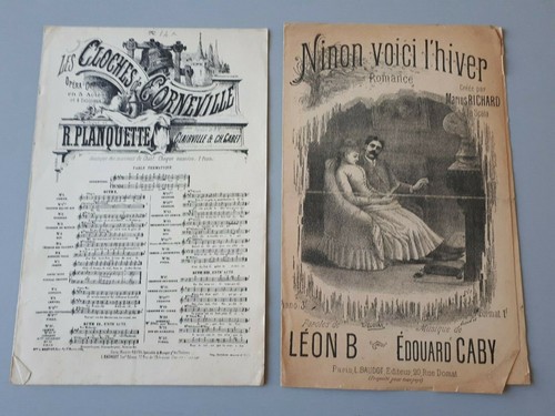 Ancienne partition chansons - de,