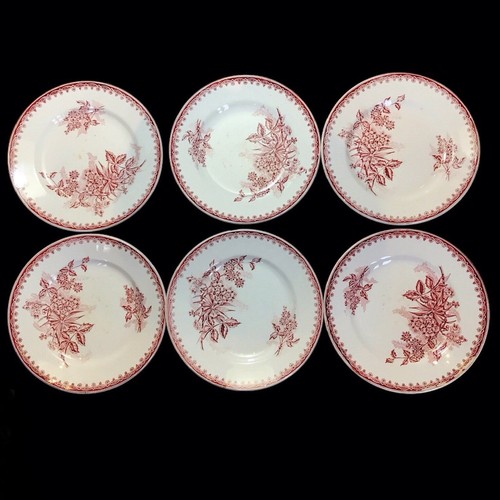 Ancien assiettes plates - ancien, 6