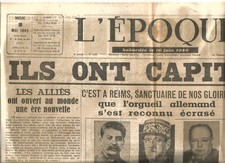 L'époque du 8 Mai 1945. Ils ont capitulé; Rare Journal 2 pages.