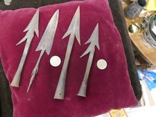 4 pointes de sagaie,fer