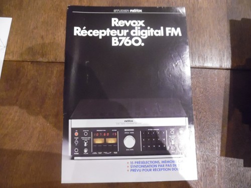 Catalogue revox récepteur - catalogue,