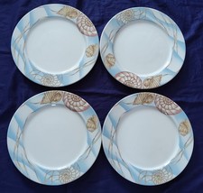 4 ASSIETTES DE PRÉSENTATION PORCELAINE APILCO