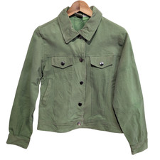 Veste cuir nubuck verte Rod's pour femme taille S #34c