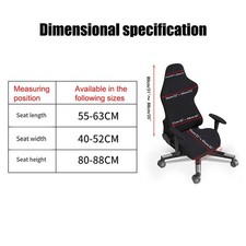 Housse de Chaise de Jeu Extensible avec Protection Accoudoir pour Chaises de Bur