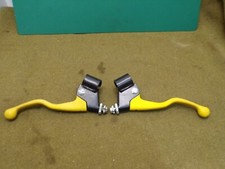 levier frein jaune Peugeot 103 SPX Racing mobylette Motobécane french moped