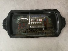 Plat à cake Longwy signé