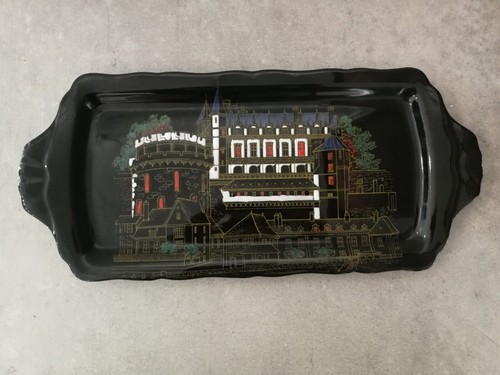 Plat cake longwy signé - plat,