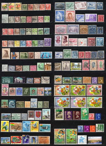 Lot timbres x140 divers - lot,