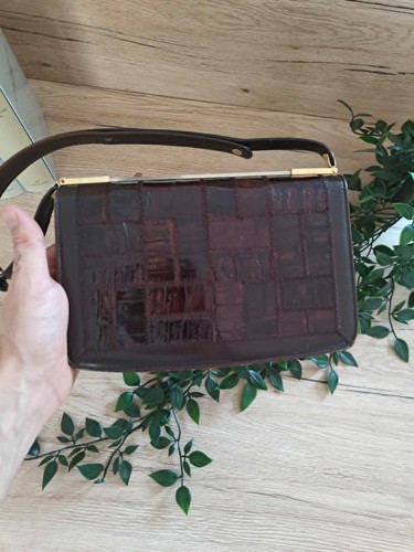 Sac main vintage cuir - main,