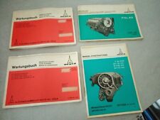 lot 4 Brochures manuels moteur DEUTZ FAHR catalogue pièces 1970/1980 booklet