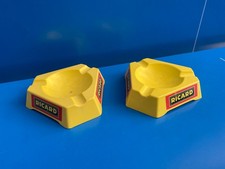 2 Cendrier publicitaire Barre Bistro Ricard Vintage - France Opalex Années 60