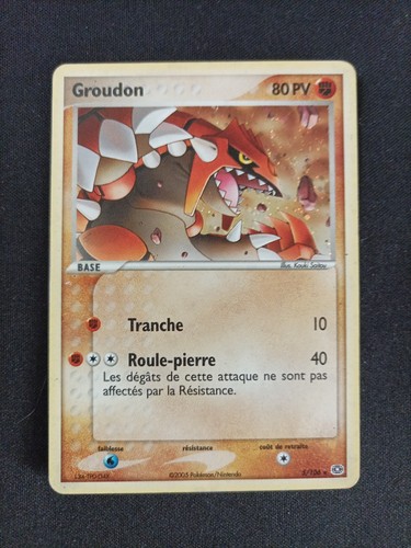Carte pokémon groudon - carte,