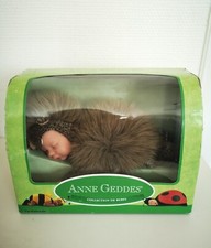 Vintage 2005 Anne Geddes Bébé Hérisson Endormi Collection de Bébés Peluche 