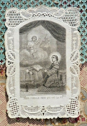 Ancienne image pieuse canivet - ancienne,