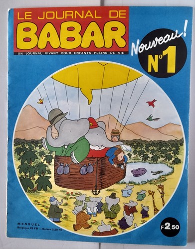 Vintage journal de babar - :,