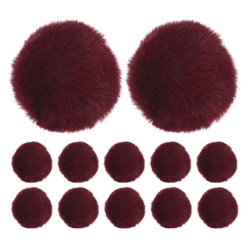 Pompons fourrure lapin - 12,
