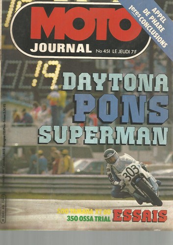 Moto journal 451 500 yam - journal,