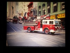 20 diapositive photo camion pompier voiture moto rue usa etats unis  1978