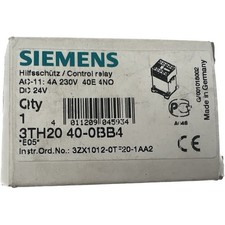 Relais De Contrôle AC-11 4A 230V 40E 4NO DC 24V SIEMENS 3TH20 40-0BB4