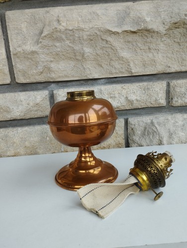 Lampe pétrole cuivre - lampe,