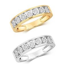 Bague Femme Semi Pavée Or