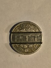  Jeton PTT 1937 téléphones publics République Française Pièce Collection 