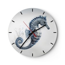 Horloge murale en verre