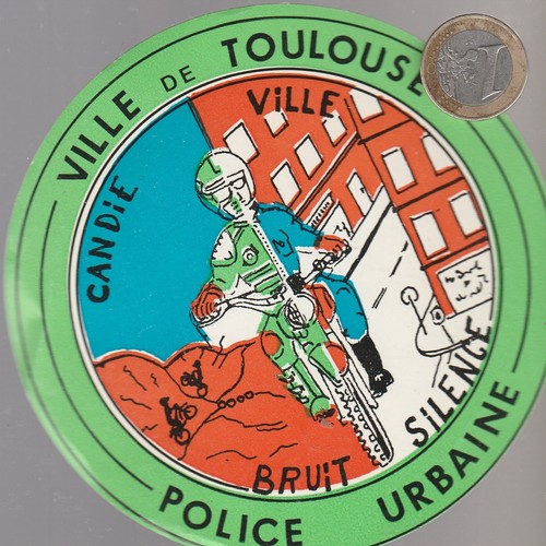 Autocollant moto toulouse - autocollant.,