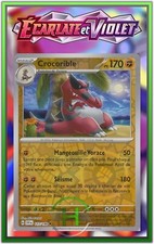 Crocorible Reverse - EV1:Écarlate et Violet - 117/198 - Carte Pokémon FR Neuve