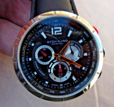 MONTRE SUISSE STUHRLING DESIGN,FONCTIONS CHRONO A POUSSOIRS,TB FONCTIONS