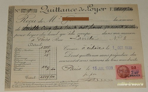 Quittance loyer 15 - du,